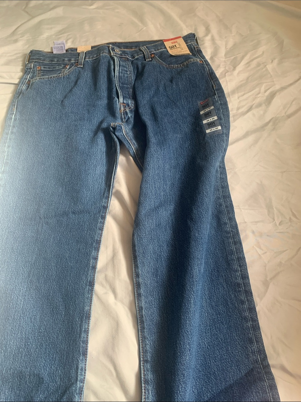 Levi's 501 Classic Blue Straight-Leg Jeans